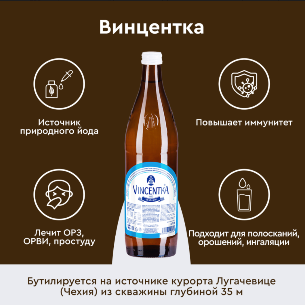 VINCENTKA Carbogazată (700 ml)