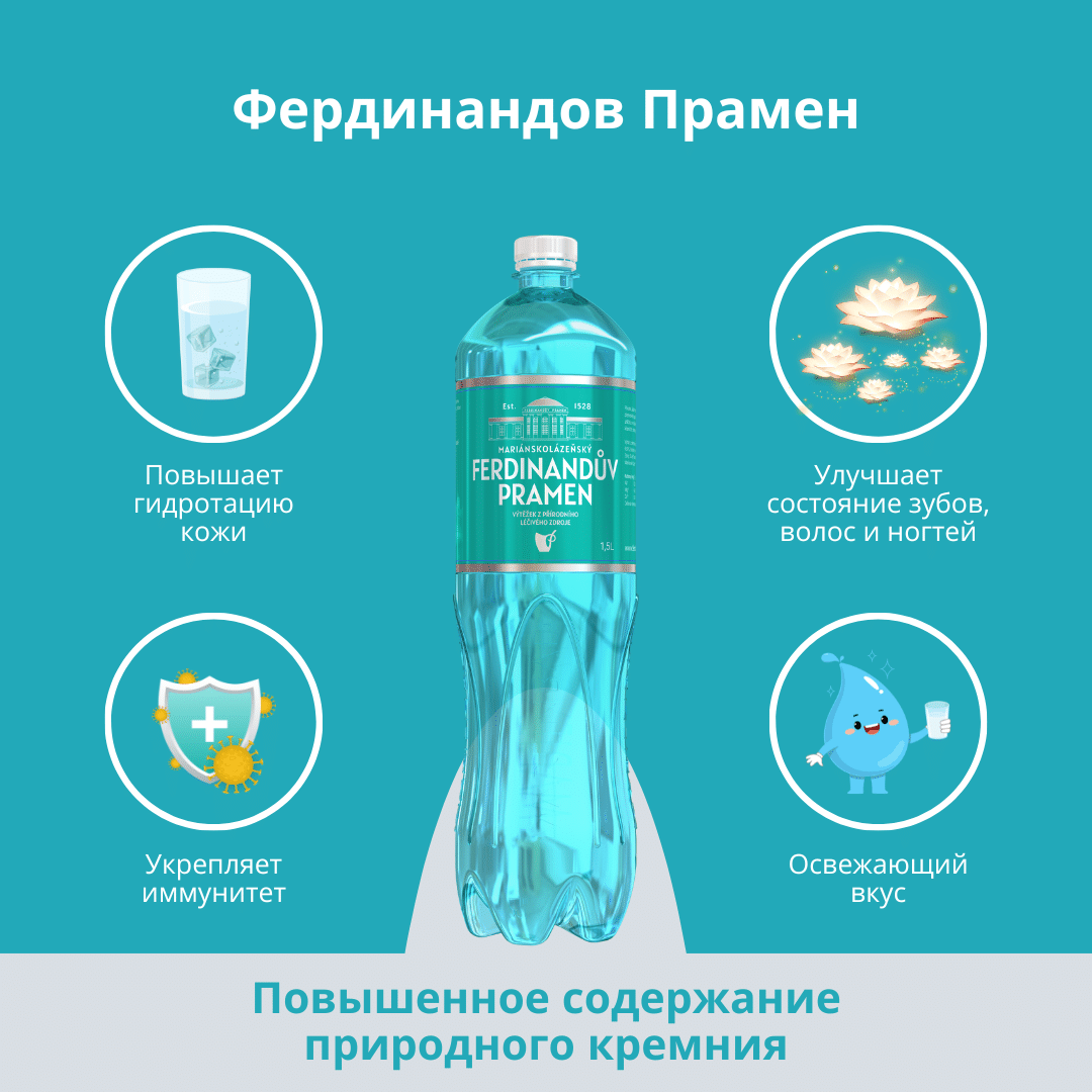FERDINANDUV PRAMEN Carbogazată (1,5 l)